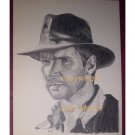 Indiana Jones - Harrison Ford - original pencil drawing by Judy Moore Indiana Jones - Harrison Ford - original pencil drawing by Judy Moore
