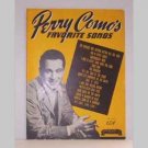 Perry Comos Favorite Songs with Words and Music Perry Comos Favorite Songs with Words and Music