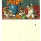 Kitten Artwork Postcard - artist D. Merlin - number 161 - never used Kitten Artwork Postcard - artist D. Merlin - number 161 - never used