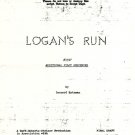 Logan's Run  - Four tv episode script photocopies