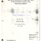 The Drublegratz Affair script photocopy autographed by Noel Harrison