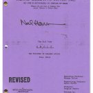 The Prisoner of Zalamar Affair script photocopy autographed by Noel Harrison