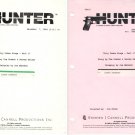 HUNTER "City Under Siege” tv-show original scripts