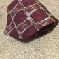 Robert Talbott Men's Tie Burgundy With Green Lattice And Paisleys C-73