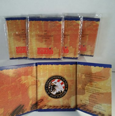 FIVE Mint in Package National Guard Commitment Challenge Coins!