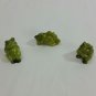 Vintage Green Frogs Miniature  Figurine HongKong Pencil Topper Plastic Celluloid