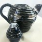 RARE Hand made Pottery Teapot Multi-Color Artwork Home Decor Movie Prop Beehive