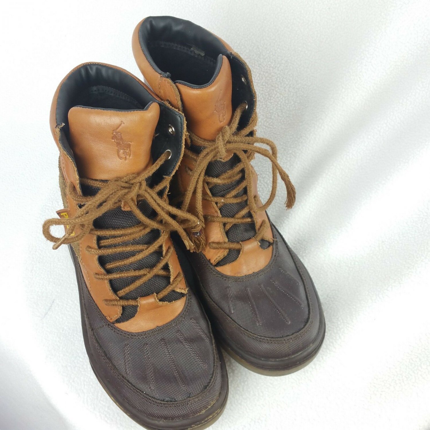Polo Ralph Lauren Hamlin Boys Boots size 4 Tan Brown Style 97130 J2040911