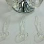 Komex Condiment Carousel Server Silver chrome Spoons Serving 3 Dish Handle glass
