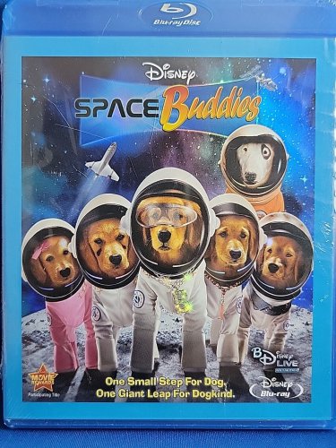 Space Buddies (Blu-ray Disc, 2009) Walt Disney Dog Golden Retriever Family New