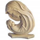 Vintage Mary & Baby Jesus Desk Wall Hanging Mantle Silhouette 7.5" Mother Love