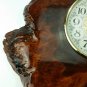 Vtg Rustic Live  Edge Clock Large 34"&Atilde;�19" Handmade Slab Bark Wood Mid Centry