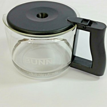 BUNN Universal Glass 10 Cup Replacement Pot Carafe Tea Coffee Decanter Black