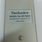 TECHNICS RP-9624 REMOTE CONTROL UNIT  1ST CLASS SHIPPING same day