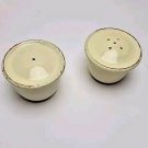 Vietri Italy CREMA Salt & Pepper Stoneware Pottery Set: Mint
