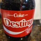 Share A Coke With Name Destiny Limited Edition Coca Cola Bottle 20 oz Coca Cola