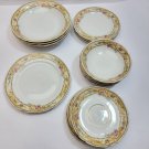 VICTORIA Fine China 19 Pc Lot Cereal Bowls Saucers Czechoslovakia Plates Desert