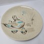 Vintage 2 Red Wing Pottery Bob White Quail Hand-Painted 11" Dinner Plates Chip