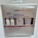 L'oreal ReNoviste Anti-Aging Glycolic Peel Kit Approx 1 Month Supply U9C Dermo L'oreal ReNoviste Anti-Aging Glycolic Peel Kit Approx 1 Month Supply U9C Dermo