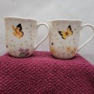 Lenox Butterfly Meadow Set Of (2) Mugs Coffee Tea Cups Tiger Swallowtail Retired Lenox Butterfly Meadow Set Of (2) Mugs Coffee Tea Cups Tiger Swallowtail Retired