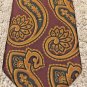 Michael David 100% Silk Neck Tie Burgundy, Multi color Paisley  C22