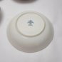 Abalone China White Sky Blue Flower #459 Bowl 7.5" x 1.5" MCM Vintage Floral