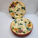 Oneida Kitchen Sunset Bouquet Dinner Plates Set Of 5 Floral Tuscan Hand Painted
