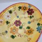 As-is Oneida Kitchen Sunset Bouquet Oval Serving Bowl 14" Floral Hand Painted