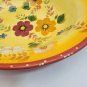 As-is Oneida Kitchen Sunset Bouquet Oval Serving Bowl 14" Floral Hand Painted