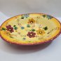 As-is Oneida Kitchen Sunset Bouquet Oval Serving Bowl 14" Floral Hand Painted