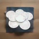 Corelle Pink Trio Set of 8 Salad Bread Butter Lunch Desert Plates 7 1/8"