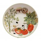 Williams Sonoma Pasta Serving Bowl  Mushroom Herbs Tomatoes Olives Portugal 13"