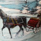Vintage Miller High Life Beer Stein/Mug "Christmas Winter Scene" Limited Edition