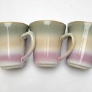 SET of 3" Arcadia  Sango Black #4605 Coffee Tea Mugs Cup 12 Oz