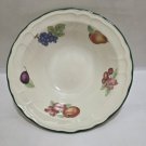 Vintage Epoch "Market Day"  9" Round Serving Bowl E108 Fruit Border