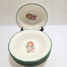 Vtg Noritake Epoch Market Day Fruit Korea Set Of 6 Cereal Bowls Salad