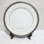 Legendary Noritake Crestwood Platinum Dinner Plate 10.5 in NWT White Silver Trim