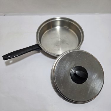 ECKO Prudential Ware 9" Fry Pan Skillet 18-8 Tri-Clad Stainless Steel Titanium