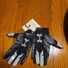 Under Armour UA F8 Adult Football Receiver Running Back Gloves Mens XL Black New