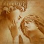 New 20x24" Hand-Made "Two Faces" Oil Painting on Canvas