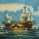 New 20x24" Hand-Made Boat Oil Painting on Canvas