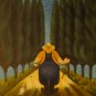 New Hand-Made 20x24" 'Woman and Swans' Oil Painting on Canvas