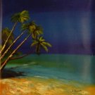 New Hand-Made 20x24" Palm Trees Oil Painting on Canvas