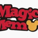 DISNEY - MAGIC MEMORiES Mickey Die Cut Title Scrapbook Page Paper Piece SSFFDeb