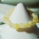 Natural colored glass stretch bracelet