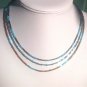 Brown and Turquoise 3-Strand Necklace