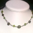 Kiwi Twisted Strands Necklace