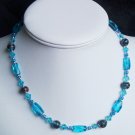 Turquoise Glass Necklace