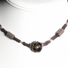 Purple Focal Bead Necklace