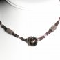 Purple Focal Bead Necklace